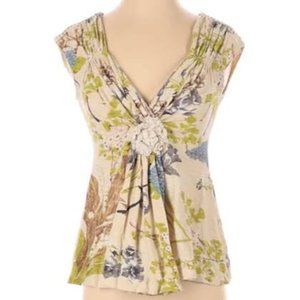 Anthro Baraschi floral top
